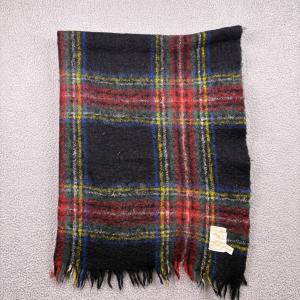 Hudson Bay Tartan Wool Throw Blanket 48x44