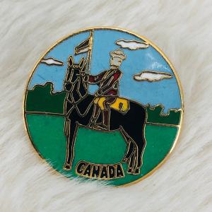 Vintage Canadian Mountie Enamel Lapel Pin