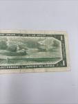 1954 Canadian $1 Bill Vintage Banknote