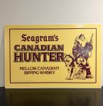 Vintage Seagram's Canadian Hunter Whiskey Bar Sign