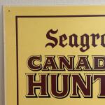 Vintage Seagram's Canadian Hunter Whiskey Bar Sign