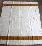 Hudson Bay Vintage Gold Stripe Wool Blanket