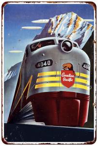 Canadian Pacific Railroad Retro Metal Sign