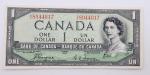 1954 Bank of Canada $1 Note - Devil in Hair