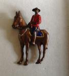 Canadian Mountie Horse Pin - Vintage Copper Detail