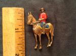 Canadian Mountie Horse Pin - Vintage Copper Detail