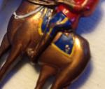 Canadian Mountie Horse Pin - Vintage Copper Detail