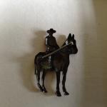 Canadian Mountie Horse Pin - Vintage Copper Detail