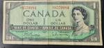 1954 Canadian Dollar Bill - Great Vintage Find