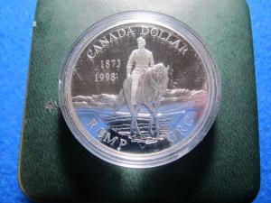 RCMP Silver Commemorative Dollar 1873-1998