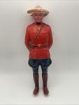 Red Royal Canadian Mountie Vintage 10" Figurine
