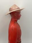 Red Royal Canadian Mountie Vintage 10" Figurine