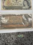 1973 and 1954 Canadian Dollar Bills Set
