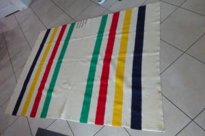 Hudson Bay Vintage Wool Blanket - Candy Stripes