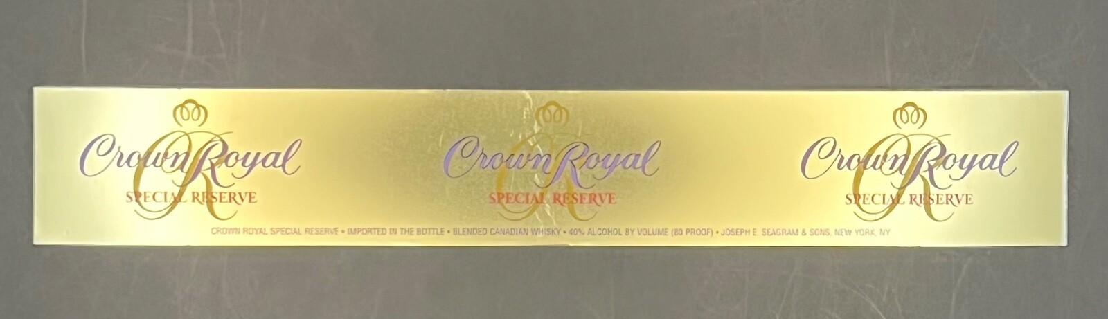 Crown Royal Special Reserve Whisky Display Sign