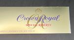 Crown Royal Special Reserve Whisky Display Sign