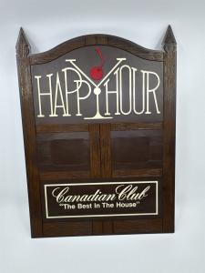 Canadian Club Happy Hour Whiskey Vintage Sign