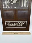 Canadian Club Happy Hour Whiskey Vintage Sign