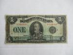1923 Dominion of Canada $1 Bill - Black Seal