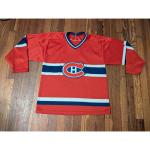 Vintage CCM Montreal Canadiens Red Jersey Size L/XL