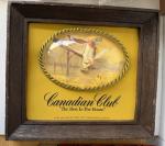 Vintage Canadian Club Whiskey Sign with Duck Design