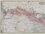 1920s Antique Canadian Pacific Railway Map