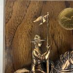 Canadian Mountie Horse Plaque with Dollar Coin