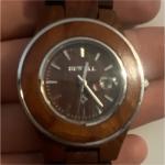 Bewell Wooden Analog Wristwatch - Vintage Style
