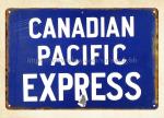 Canadian Pacific Express Vintage Metal Tin Sign