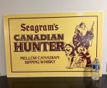 Seagram's Canadian Hunter Vintage Wall Sign 36"x24