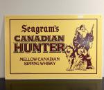 Seagram's Canadian Hunter Vintage Wall Sign 36"x24