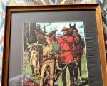 Framed Vintage Canadian Mountie Print by Friberg