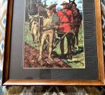 Framed Vintage Canadian Mountie Print by Friberg