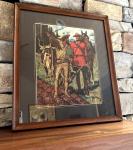 Framed Vintage Canadian Mountie Print by Friberg
