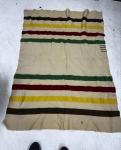 Hudson's Bay Striped Wool Blanket 70x52