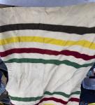 Hudson's Bay Striped Wool Blanket 70x52