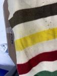 Hudson's Bay Striped Wool Blanket 70x52
