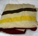 Hudson's Bay Striped Wool Blanket 70x52