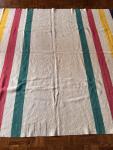 1950s Multistripe Wool Blanket Hudson’s Bay Style