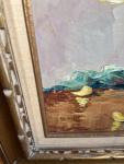 Vintage Floral Oil Painting by Constant Fronville