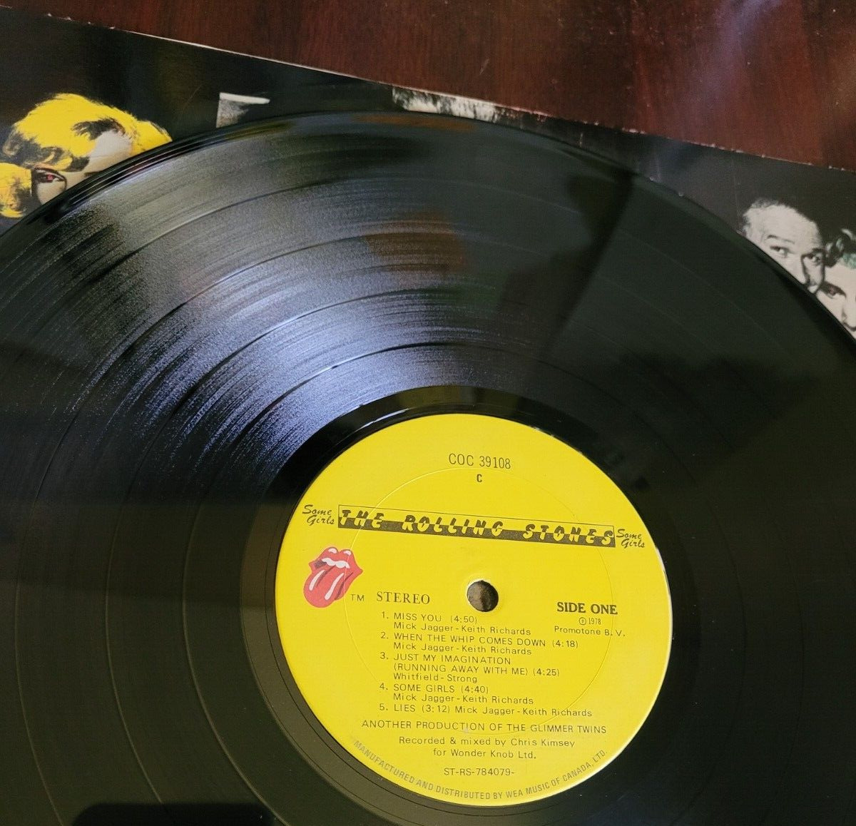 Vintage Rolling Stones Some Girls LP - 1978 Canadian