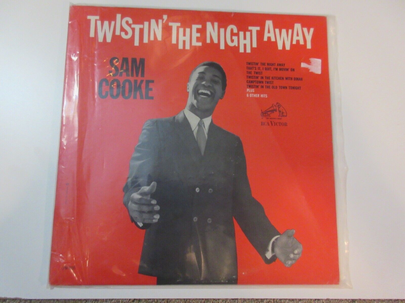 Vintage Sam Cooke "Twistin the Night Away" Vinyl Record