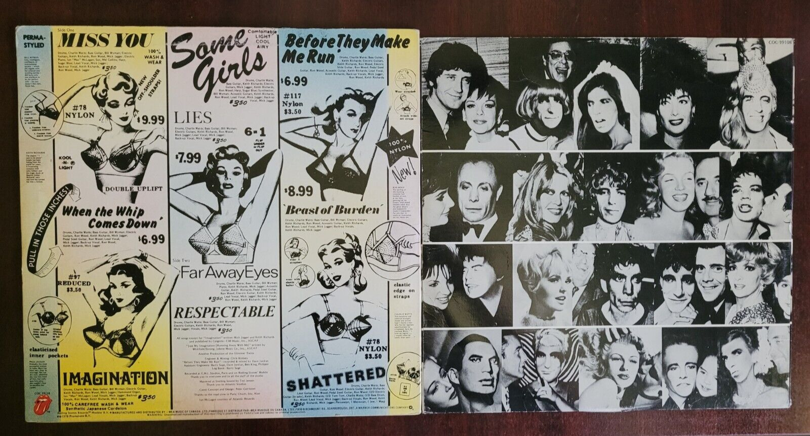 Vintage Rolling Stones Some Girls LP - 1978 Canadian