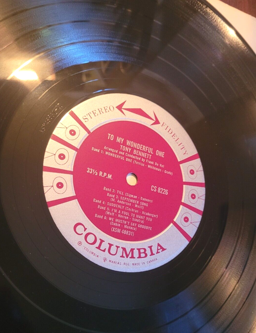 Tony Bennett - Vintage Vinyl LP (TESTED) 1960 Canadian Print