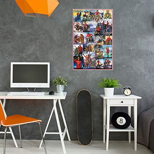 Vintage RCMP Poster Collage - 24x36 inch