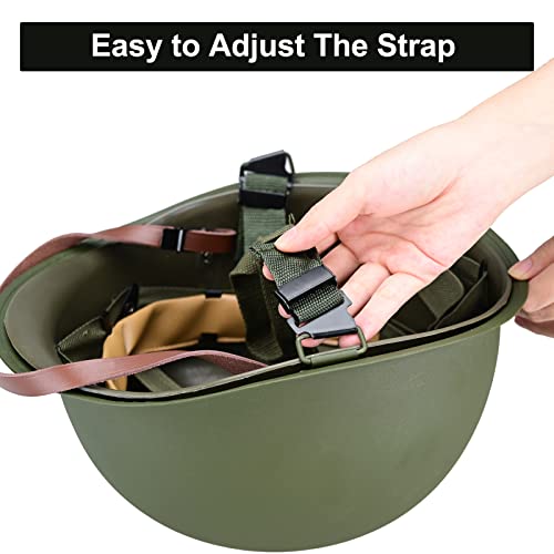 Vintage US M1 Steel Helmet with Camo Net & Chin Strap