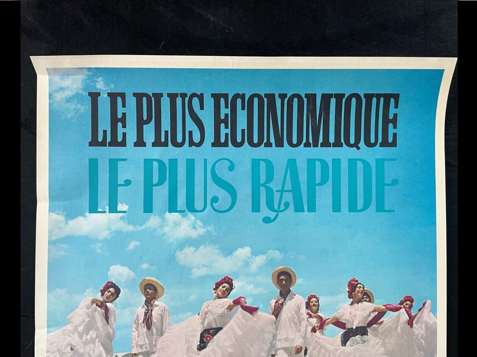 Vintage Canadian Pacific Airlines Poster - French c.1950s
