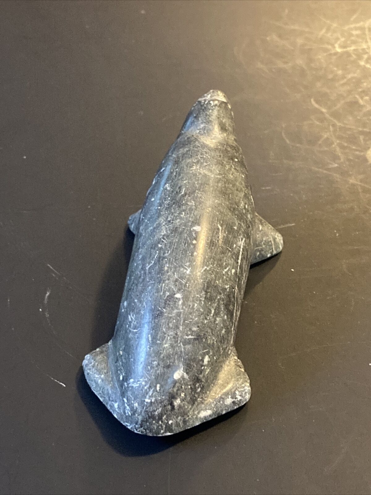 Northern Canada Inuit Soapstone Seal Vintage Art