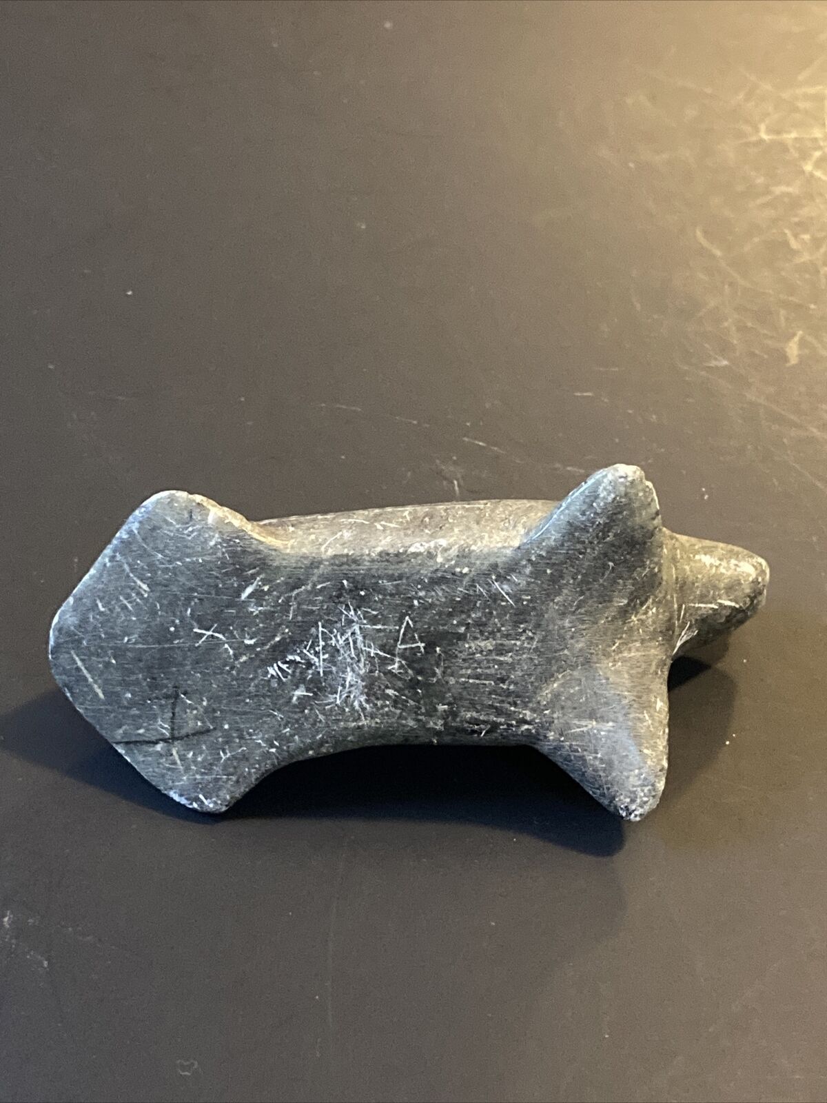 Northern Canada Inuit Soapstone Seal Vintage Art