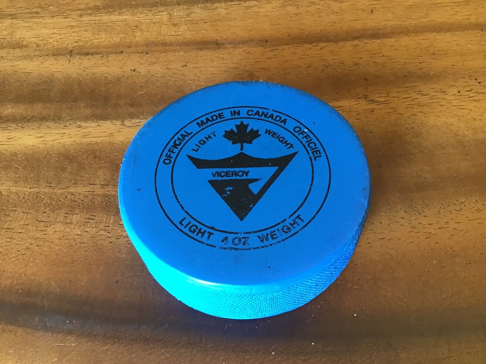 Vintage Canada Hockey Puck - Blue Color